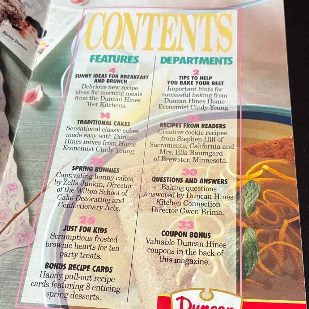 Vintage set of four magazine cookbooks